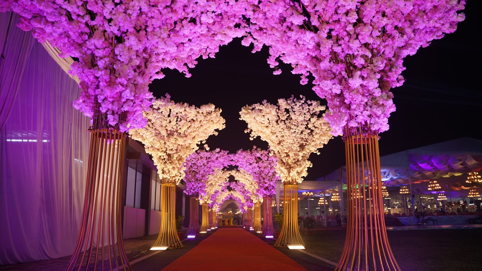 Event planner in Lucknow by Tathastu Events organizing a beautifully decorated wedding and corporate event setup